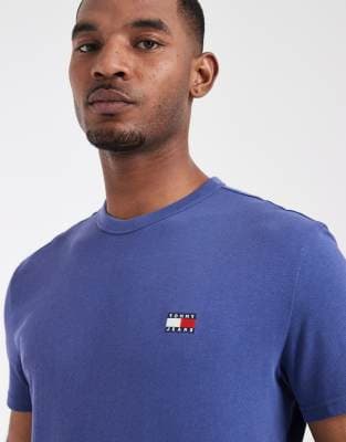Tommy Jeans badge logo T-shirt in blue